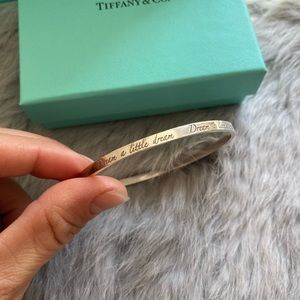 Authentic Tiffany & Co. Notes Collection Dream A Little Dream Bangle Size M